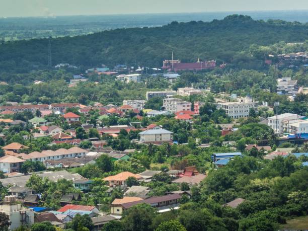 istock Aerial View : Downtown Phetchaburi Province , Thailand 991139128