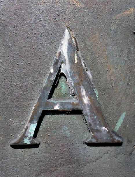 istock Written Wording in Distressed State Typography Found Letter A 991140756
