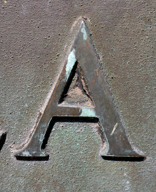 istock Written Wording in Distressed State Typography Found Letter A 991141266