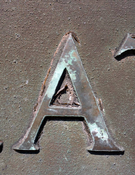 istock Written Wording in Distressed State Typography Found Letter A 991141282