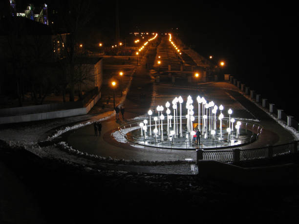 istock Seafront street at winter night 991156450