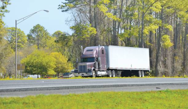 istock American Truck on Highway, Florida. 991179490