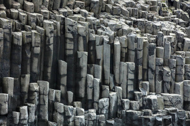 istock Columnar jointed Basalt Cliffs at Reynisdrangar Beach in Iceland 991180926