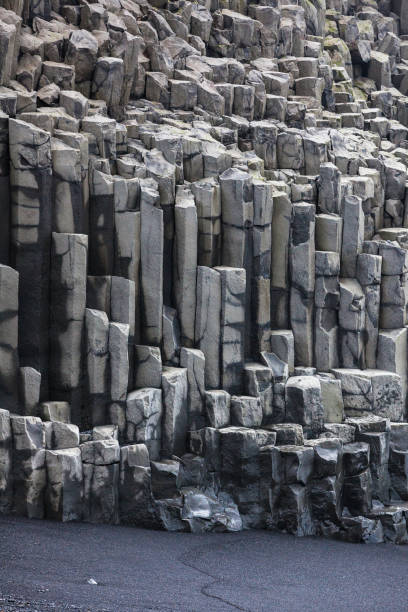 istock Columnar jointed Basalt Cliffs at Reynisdrangar Beach in Iceland 991180944