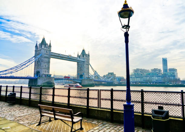 istock Tower Bridge along with River Thames on a sunny day in London. 991199916