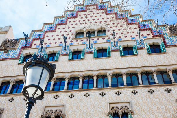 casa amatller a barcellona spagna - cadafalch foto e immagini stock