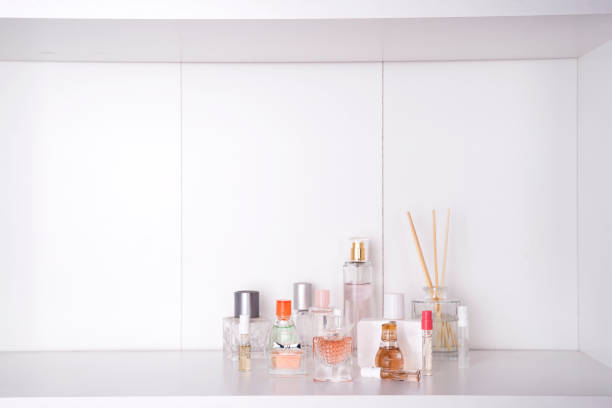 istock Set of various woman perfumes isolated o white background. 991264368
