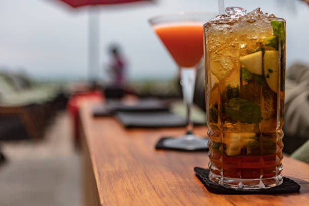 Blended drink at tourist resort