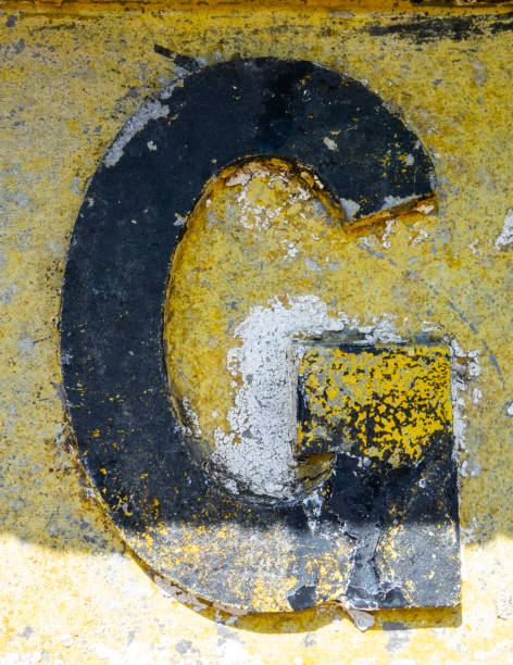 istock Written Wording in Distressed State Typography Found Letter G 991292260