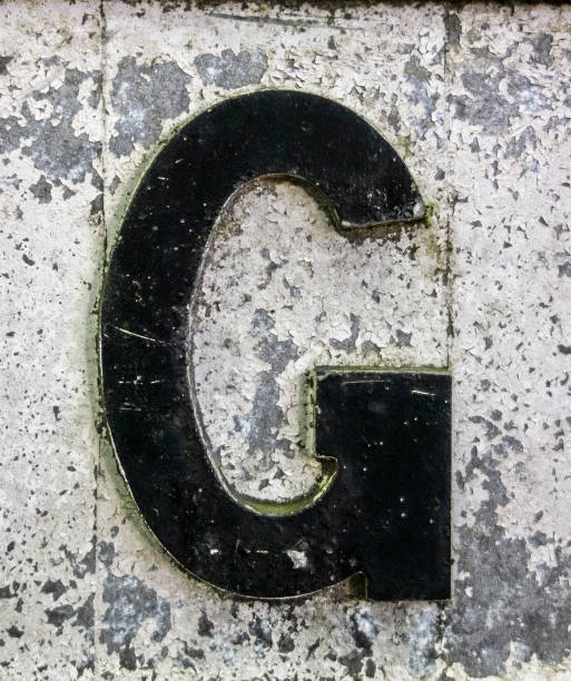 istock Written Wording in Distressed State Typography Found Letter G 991299168