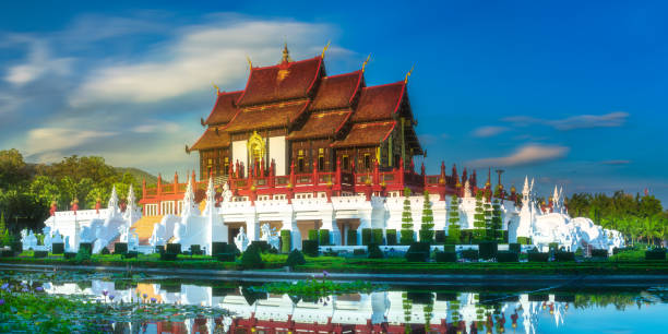 istock Royal Flora Ratchaphruek Park at sunset Chiang Mai 991302188