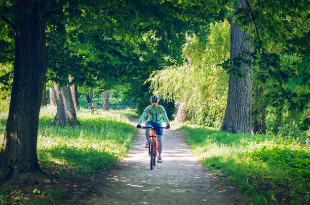 istock The cyclist in motion riding bicycle road 991304464