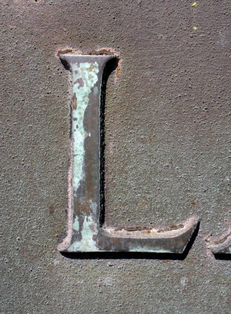 istock Written Wording in Distressed State Typography Found Letter L 991326750