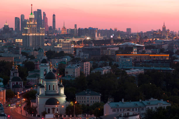 istock Moscow city at sunset 991344148