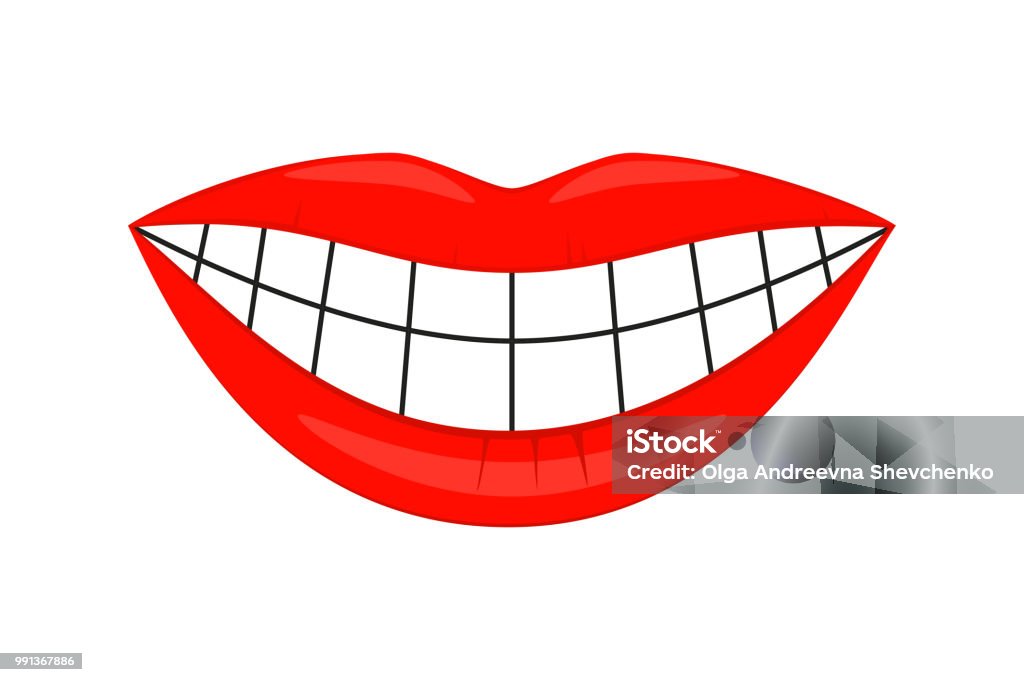Ilustración de Sonrisa De Mujer Sana De Coloridos Dibujos Animados y más  Vectores Libres de Derechos de Sonrisa con dientes - iStock