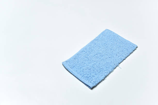 istock Blue napkin isolated on white background 991368804