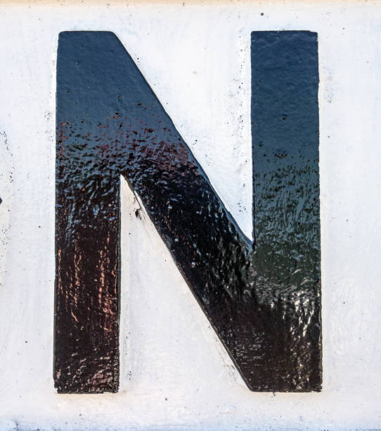 istock Written Wording in Distressed State Typography Found Letter N 991369178