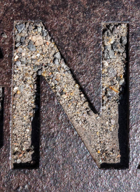 istock Written Wording in Distressed State Typography Found Letter N 991369332