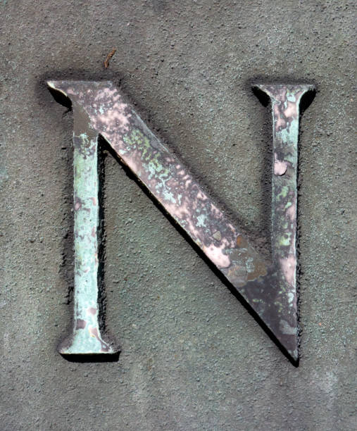 istock Written Wording in Distressed State Typography Found Letter N 991369690