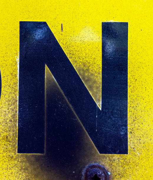 istock Written Wording in Distressed State Typography Found Letter N 991373560