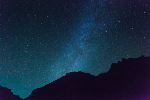 istock Dark blue sky with beautiful stars 991374354