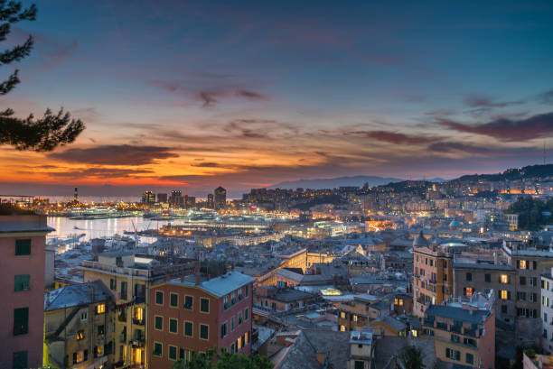 istock Genova Italy Sunset in the Pier 991402582