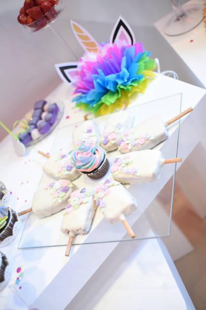 istock Sweet table for child birthdays 991407770