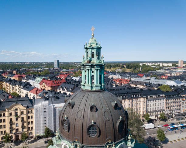 istock Central Stockholm seen from above, Odenplan, Gustav Vasa Kyrka 991438586