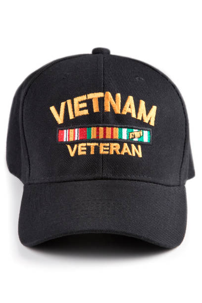istock Vietnam Veteran cap, front view on white background 991439568