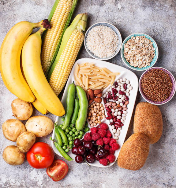 istock Healthy products sources of carbohydrates. 991468986