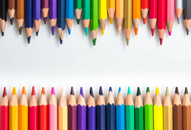 istock Line of colored pencils 991489192