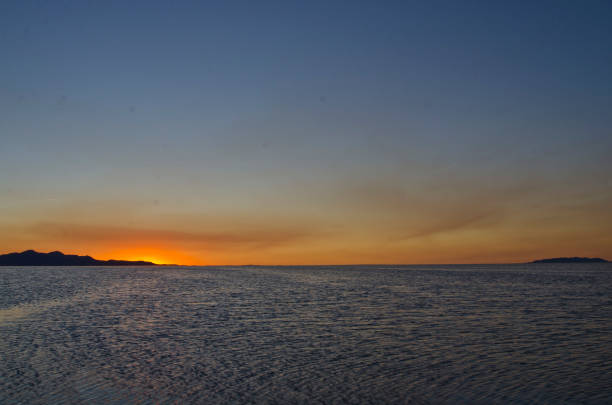 istock A cool calm colorful great salt lake sunset. 991504406