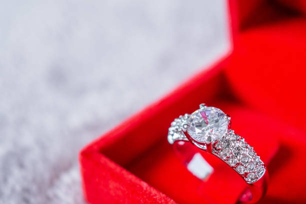 istock engagement wedding diamond ring in red jewelry gift box 991567880