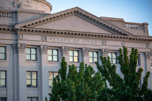 istock Back entry of Utah State Capital building 991582330