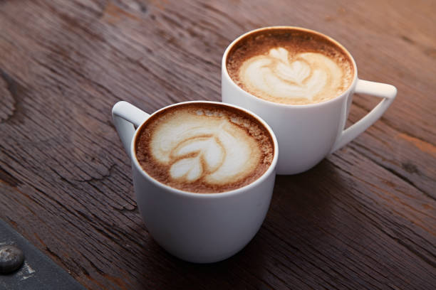 istock Two white cups of coffee 991601008