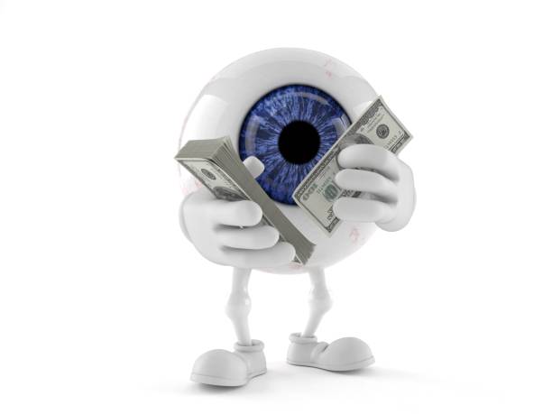 istock Eye ball character counting money 991714992