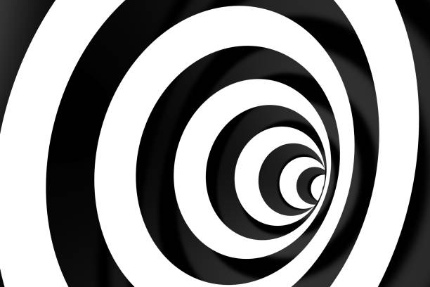 istock 3D Abstract Striped Spiral Optical Illussion Background 991761186