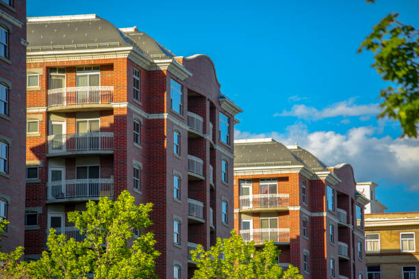 istock Residential brick buldings downtown 991767122