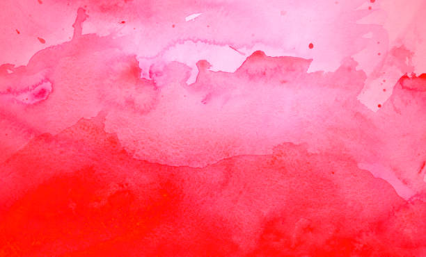 istock Red watercolor background abstract liquid 991771700