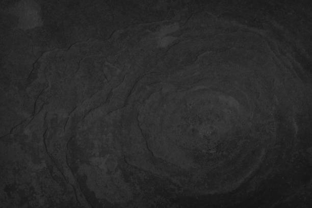 istock Object Stone Material Rock - Tiled Floor Black Stone Dark gray texture background 991776338
