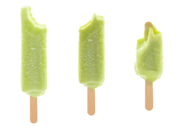 istock set of bitten green popsicle isolated on white background 991791118