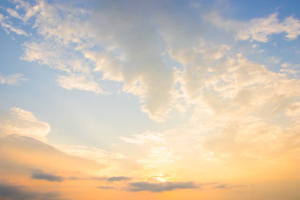 istock Sunrise sky for background.Beautiful blue sky with clouds.dramatic cloudscape with morning sunlight in summer. 991803952
