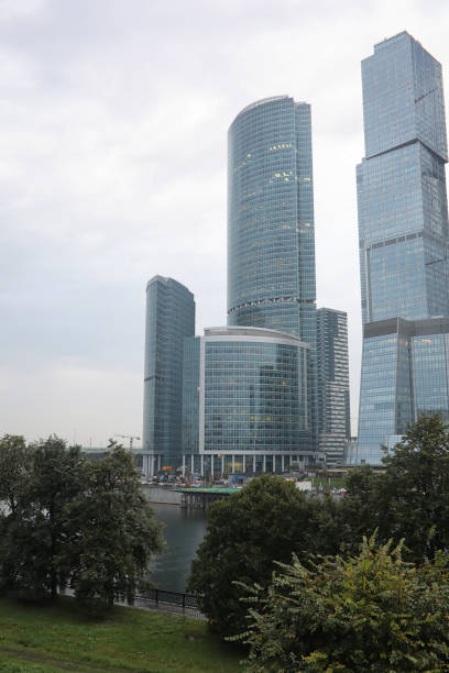 istock Business center with high skyscrapers 991807052