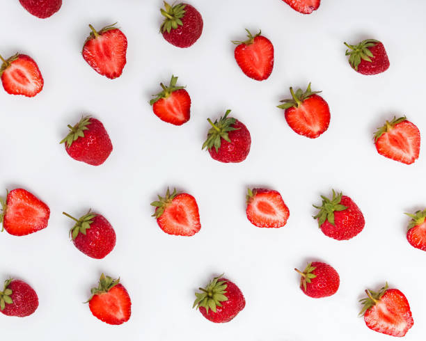 istock Ripe strawberries on the white background. 991812870