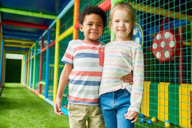 istock Two Cute Kids in Play Center 991816798