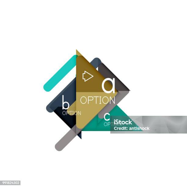 Triangle Visualization Triangle Data Visualization Design Option Infographic Layout Stock ...