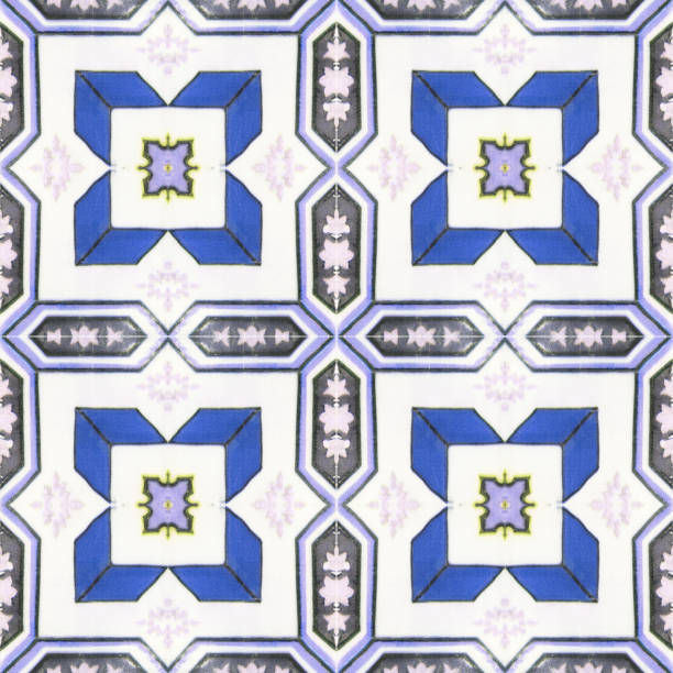 istock Beautiful ceramic tiles patterns handcraft from thailand In the park public. 991824536