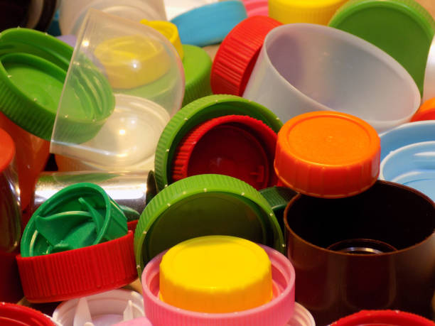 istock Ecology at work - various plastic bottle caps ready for recycling or designing 991832950