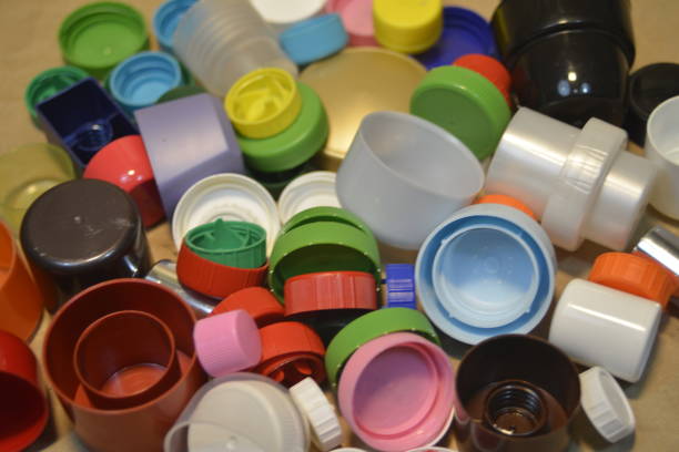 istock Ecology at work - various plastic bottle caps ready for recycling or designing 991832990