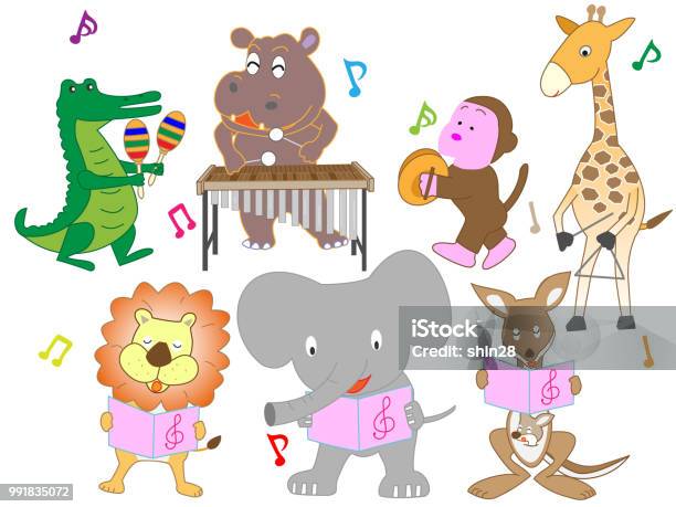 Animals Music Stock Illustration - Download Image Now - Animal, Arts  Culture and Entertainment, Boutique - iStock